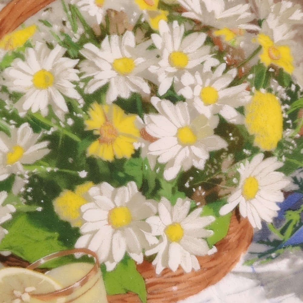 "Daisies"  1988 Collector Plate Bradford Exchange Flowers Of Your Garden Series - Picture 6 of 7